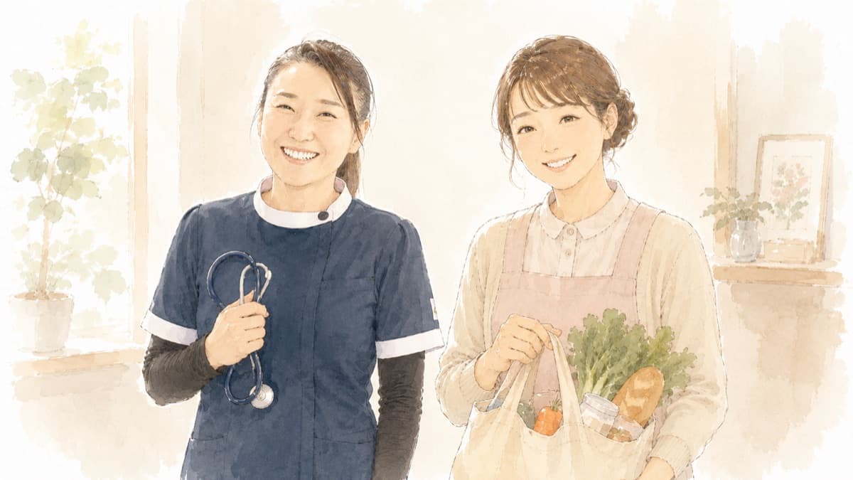 訪問看護と訪問介護の違いとは？役割・できることをわかりやすく解説