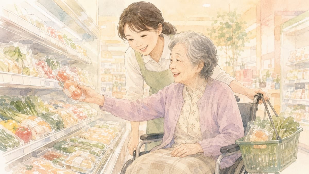 自費の「生活サポート」をはじめました｜お買い物・手続き・お出かけのおともに